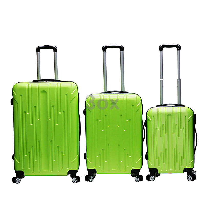 3ox 3-Piece Hardside Luggage Set with Spinner Wheels Lightweight 20'' 24'' 28''  Style
