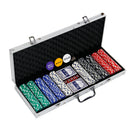 500 pcs Poker Chip Set Casino Poker Texas Holdem Blackjack Gambling Chip 16LB